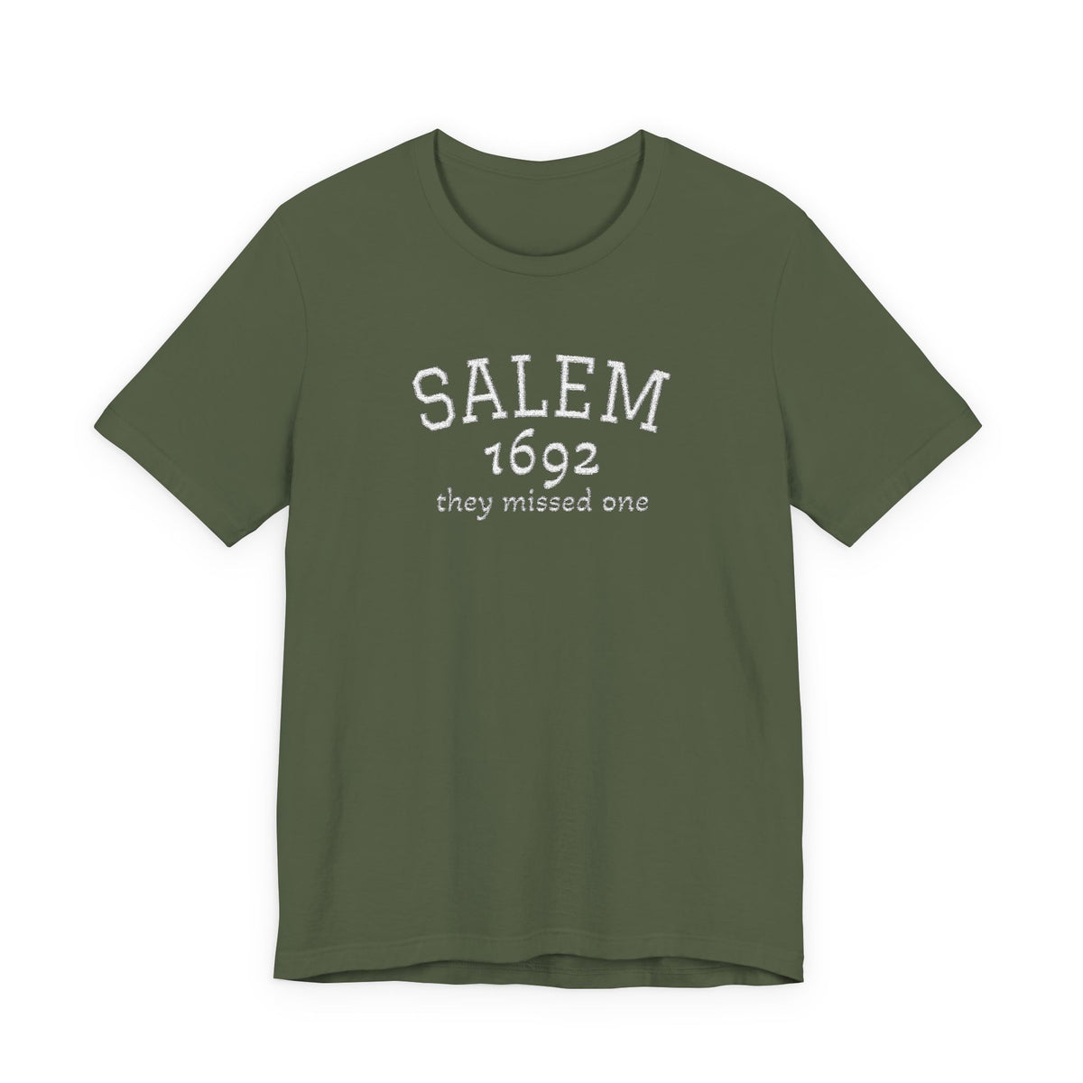 Salem 1692 Embroidered Shirt, They Missed One Witch T-Shirt, Vintage Halloween Tee
