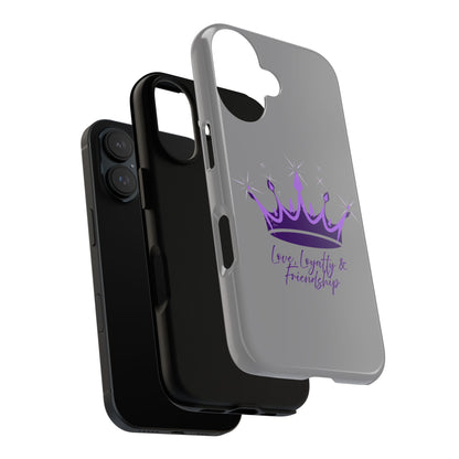 Phone Case, Amethyst on Dark Purple Crown - Love, Loyalty & Friendship