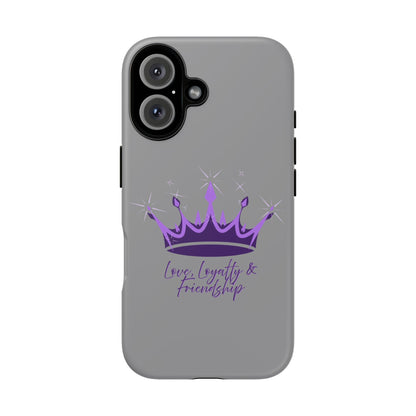 Phone Case, Amethyst on Dark Purple Crown - Love, Loyalty & Friendship