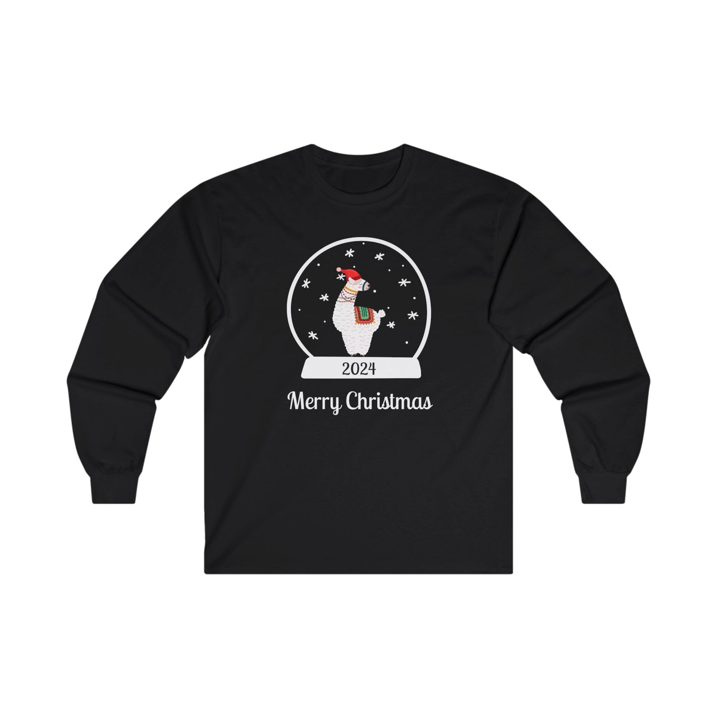 LLama Snow Globe Long Sleeve Tee