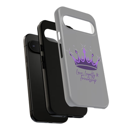 Phone Case, Amethyst on Dark Purple Crown - Love, Loyalty & Friendship