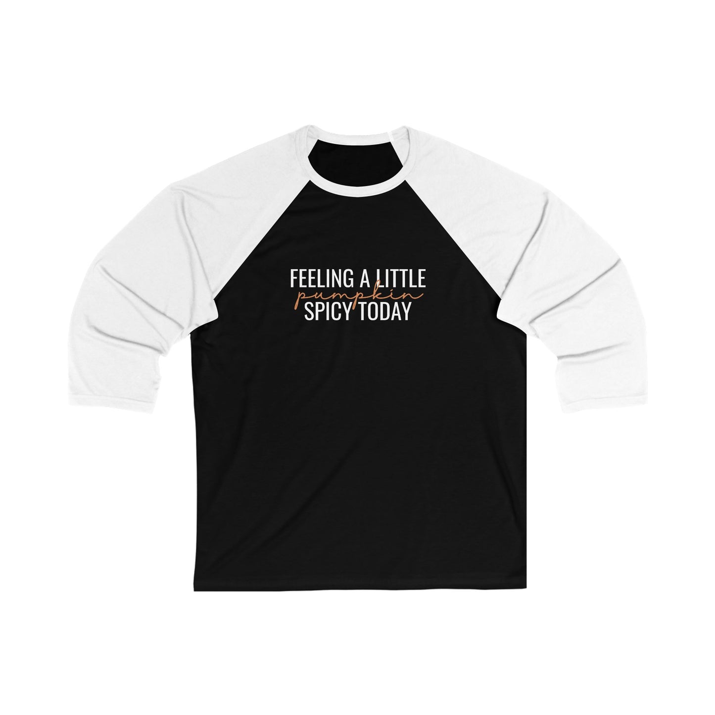 Pumpkin Spicy Vibes - 3/4 Sleeve Baseball T-Shirt