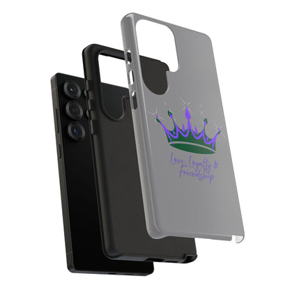 Phone Case, Purple & Green Crown - Love, Loyalty & Friendship