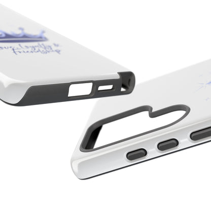 Phone Case, Navy & Silver Crown - Love, Loyalty & Friendship
