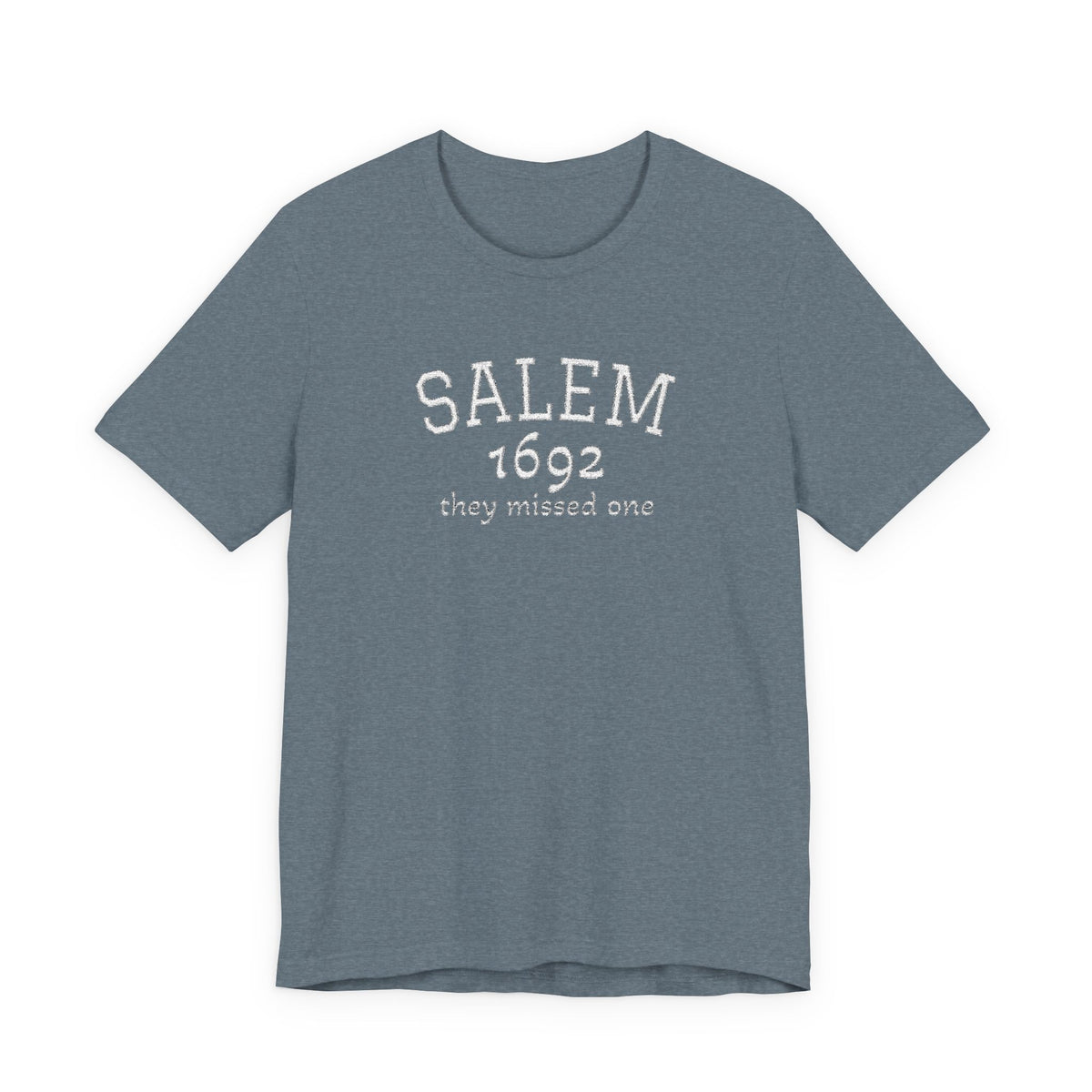 Salem 1692 Embroidered Shirt, They Missed One Witch T-Shirt, Vintage Halloween Tee