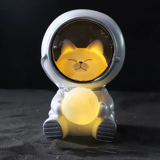 Cute Pet Astronaut LED Lamp