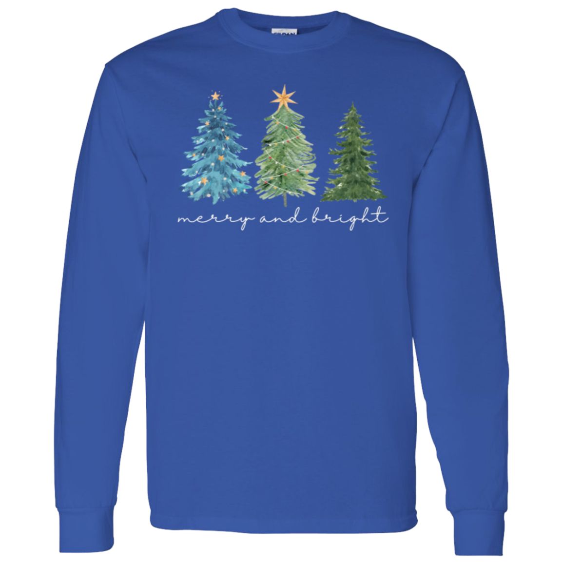 Merry & Bright Trees Long Sleeve