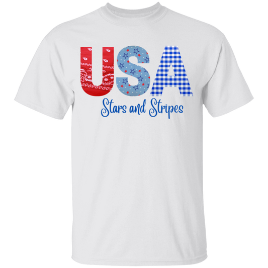 Stars and Stripes Youth 100% Cotton T-Shirt