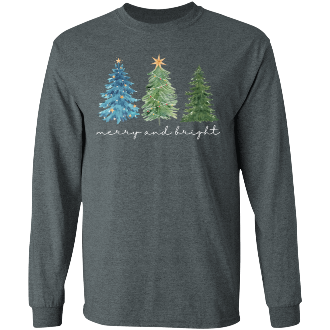 Merry & Bright Trees Long Sleeve