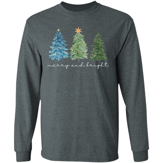 Merry & Bright Trees Long Sleeve