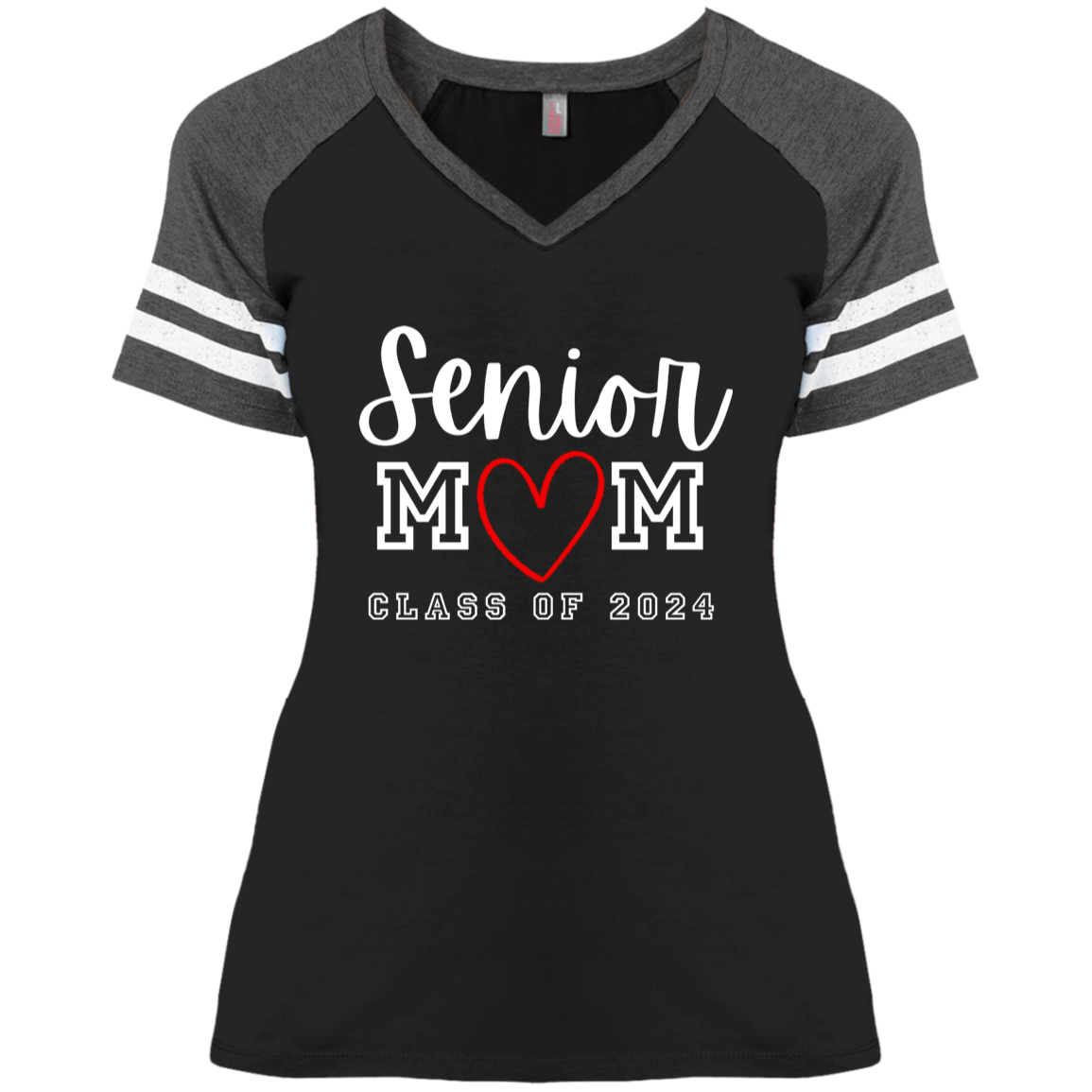 Senior Mom - Ladies' Game V-Neck T-Shirt