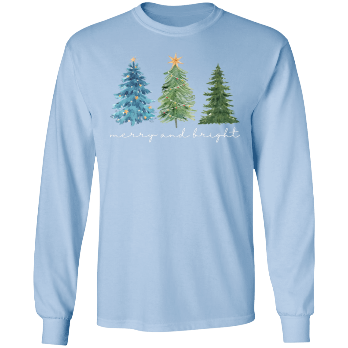 Merry & Bright Trees Long Sleeve