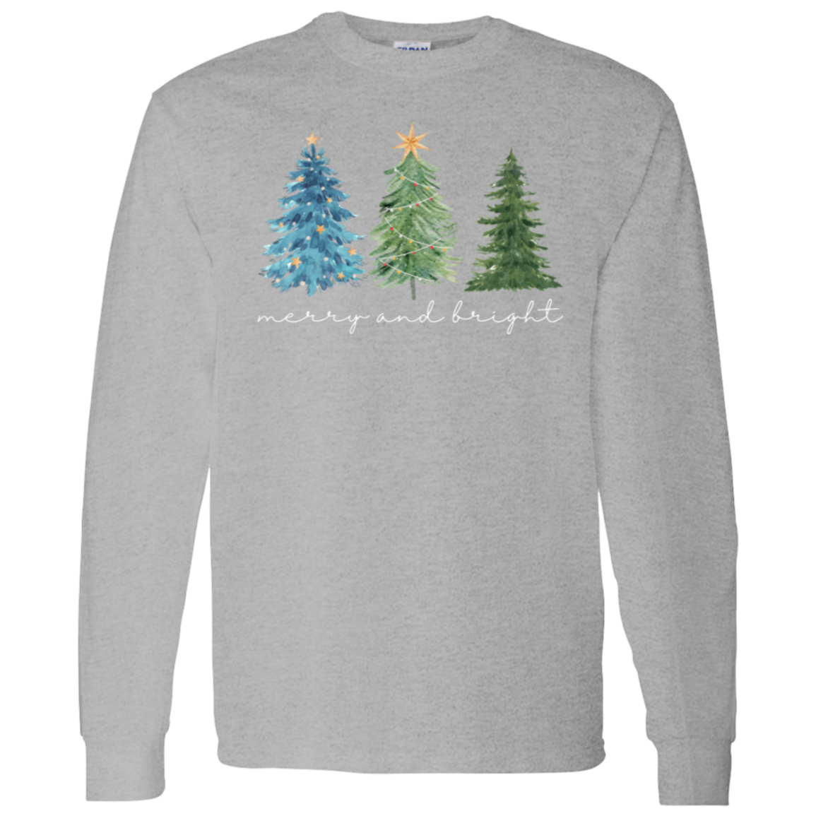 Merry & Bright Trees Long Sleeve