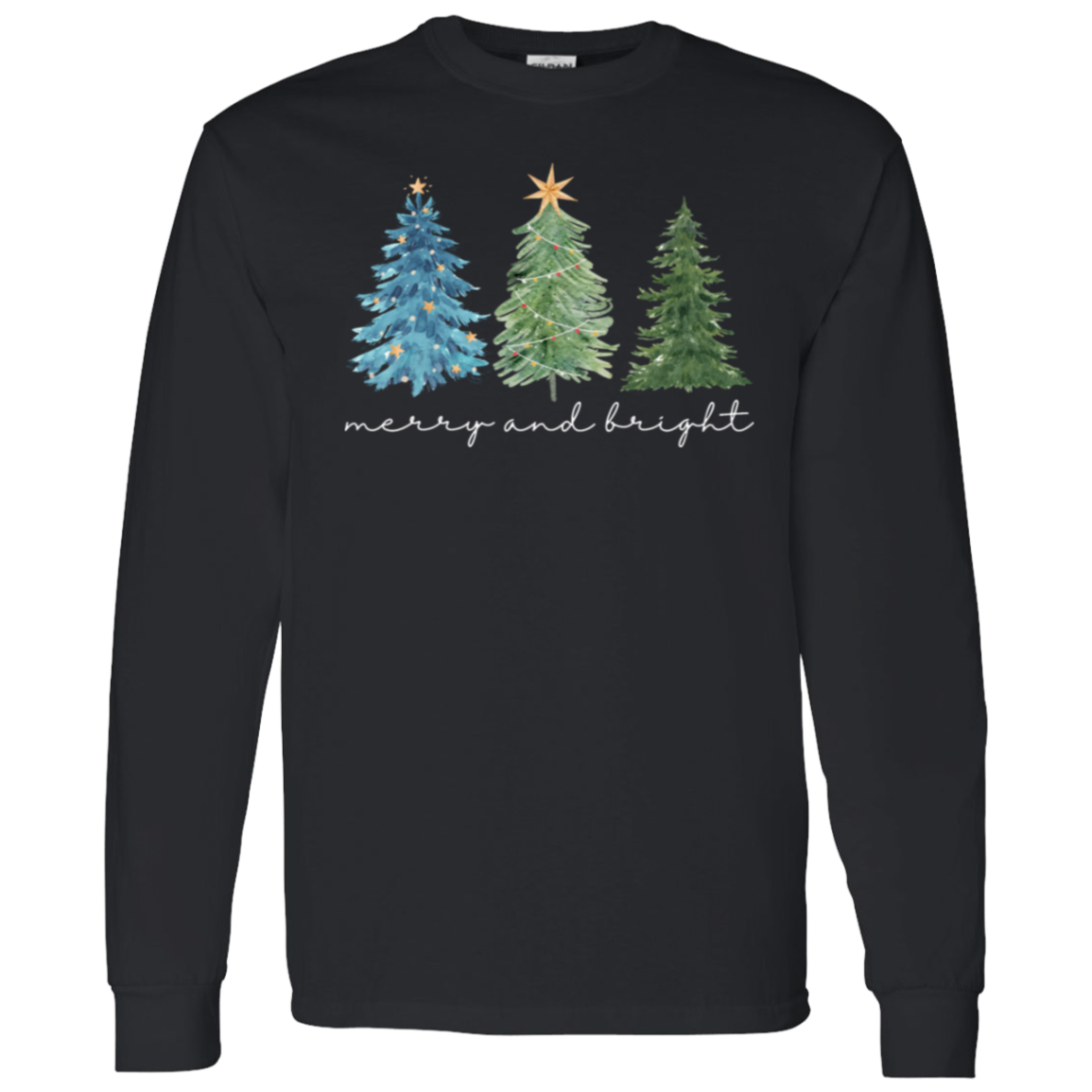 Merry & Bright Trees Long Sleeve