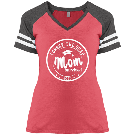 Mom Survived -  Ladies V-Neck