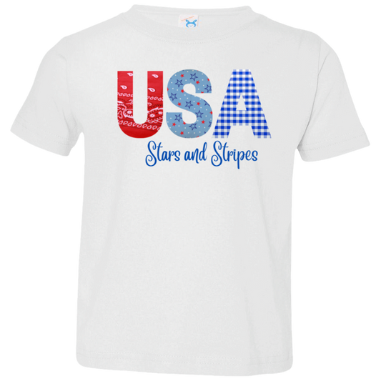 Stars and Stripes Toddler Jersey T-Shirt