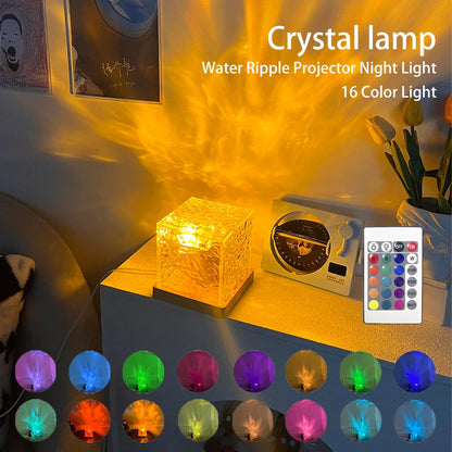 Ripple Motion Crystal Lamp