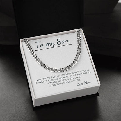 To My Son - Love Mom - Chain