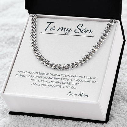 To My Son - Love Mom - Chain