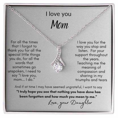 I Love You Mom From Daughter