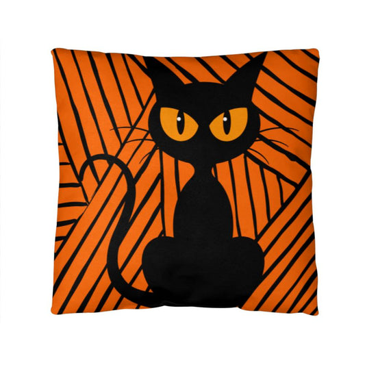 Black Cat Throw Pillow