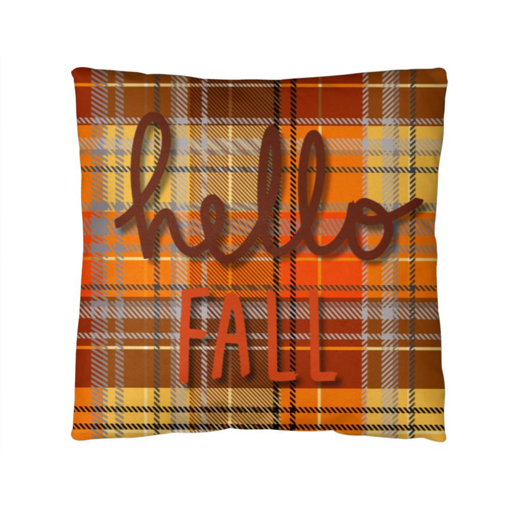 Hello Fall Throw Pillow