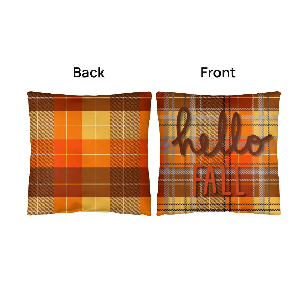 Hello Fall Throw Pillow