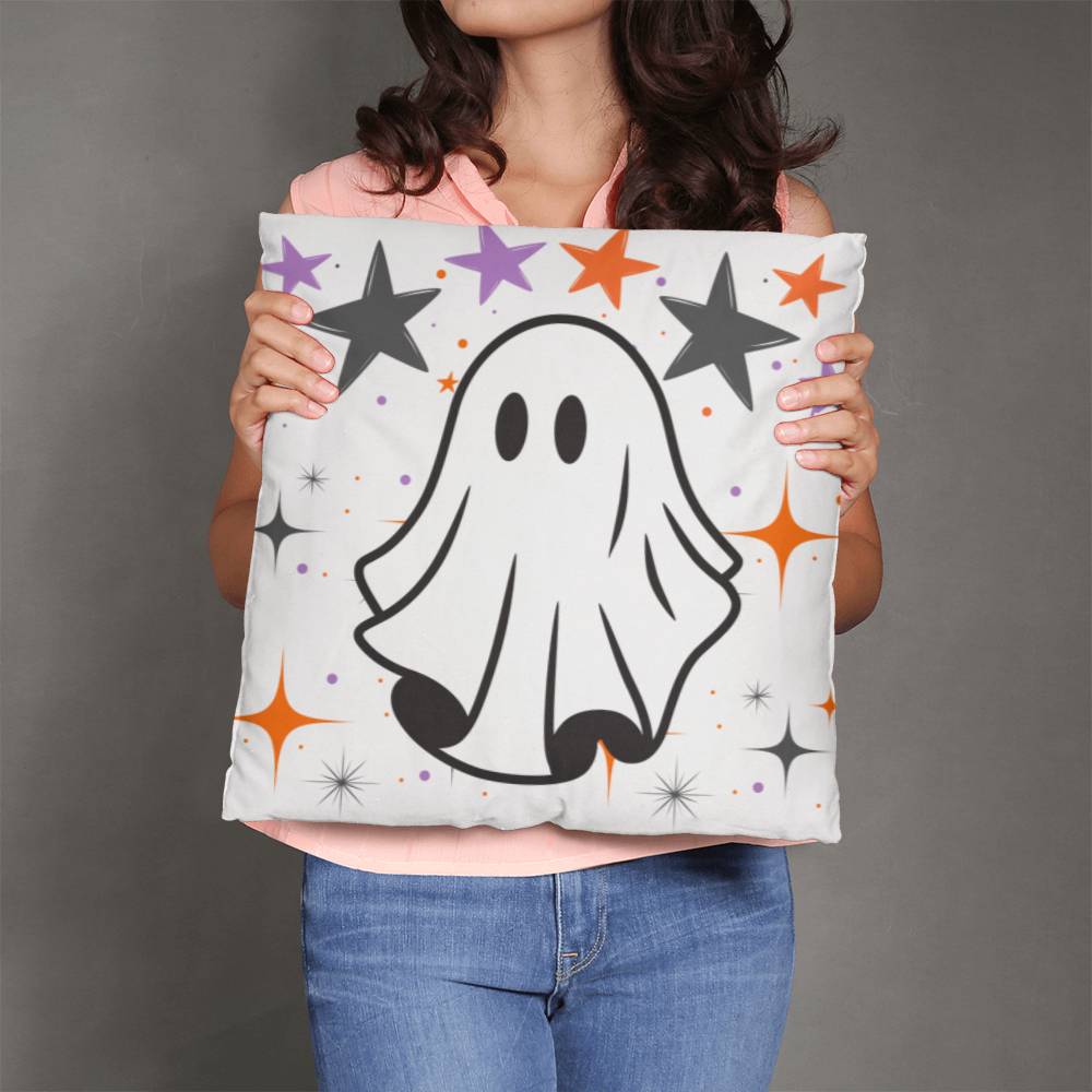 Cutesy Ghost Throw Pillow