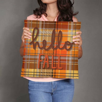 Hello Fall Throw Pillow