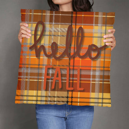 Hello Fall Throw Pillow