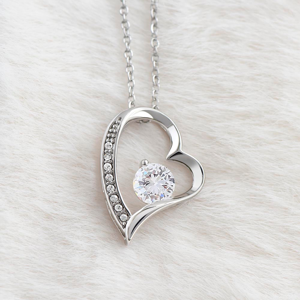 To My Bonus Mom - Heart Necklace