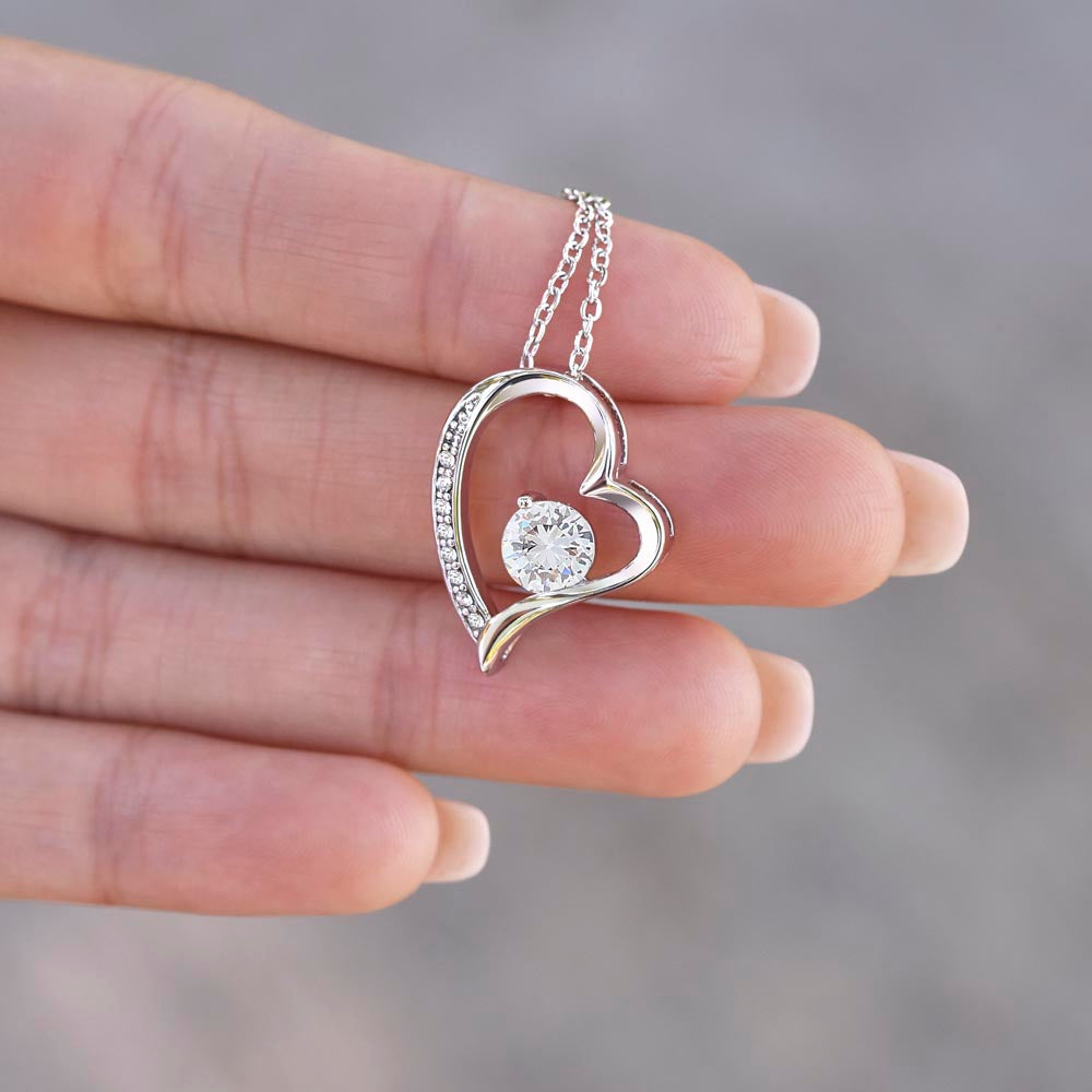 To My Bonus Mom - Heart Necklace