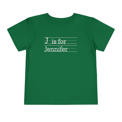 Personalize Tshirt Toddler A is for Awesome