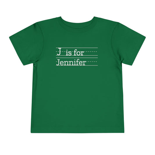 Personalize Tshirt Toddler A is for Awesome