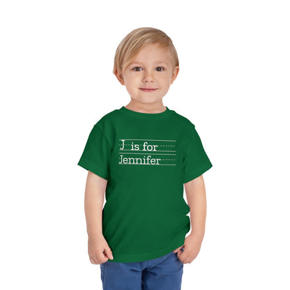 Personalize Tshirt Toddler A is for Awesome